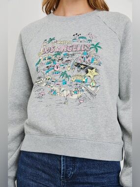 Rails Los Angeles gray map sweatshirt XS